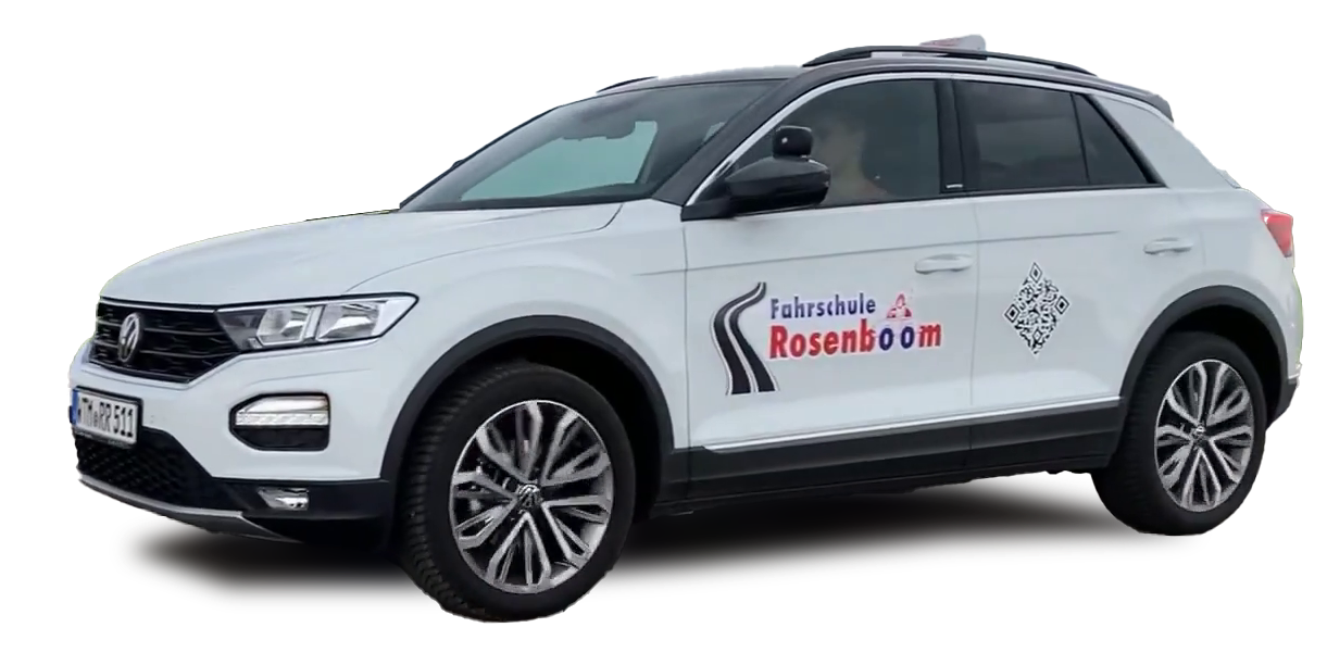Der Volkswagen T-Roc der Fahrschule Rosenboom in Westerholt